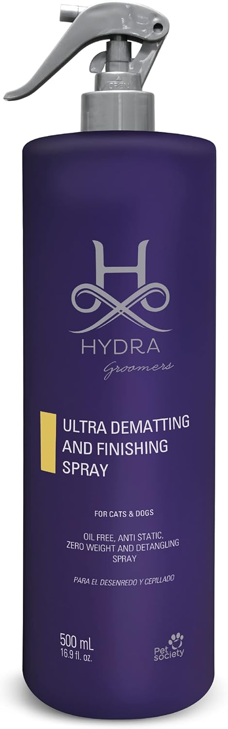 Hydra Professional Ultra Dematting and Finishing Spray for Dogs and Cats, Suitable for Pets with Long Hair