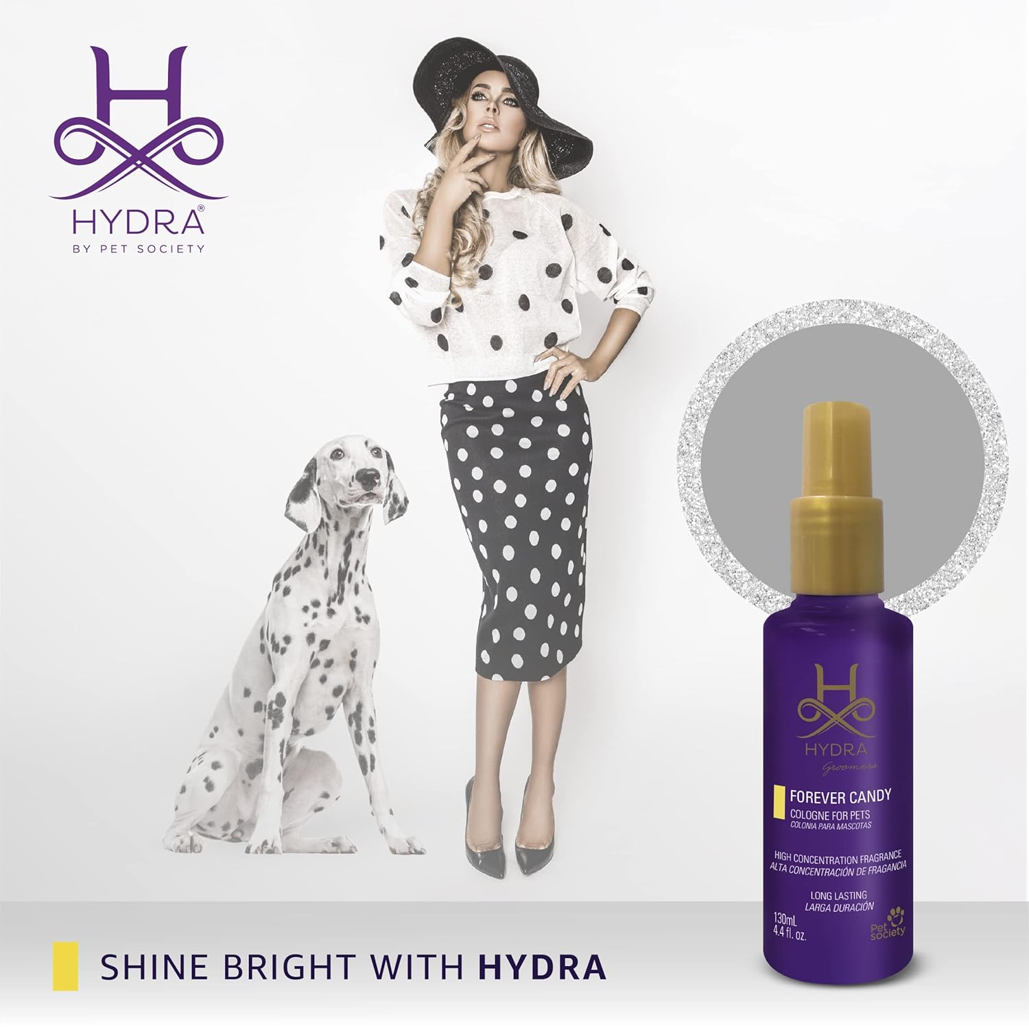 Hydra Forever Candy Pet Cologne, Finishing Cologne for Dogs and Cats, Grooming Spray, 4.4 Ounces