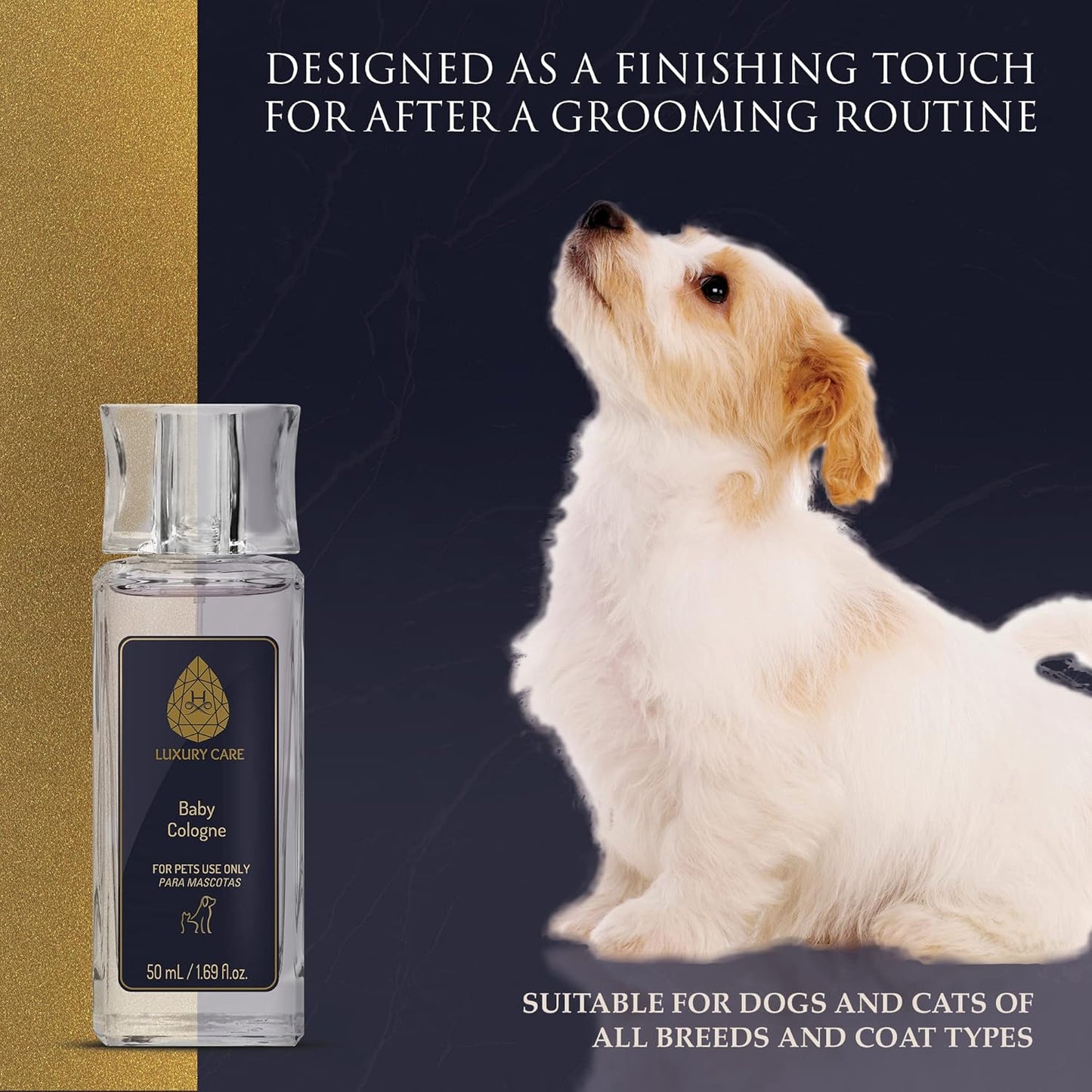 Hydra Luxury Care Baby Pet Cologne, Grooming Spray for Dogs and Cats